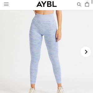Aybl blue camo leggings. Nwt
